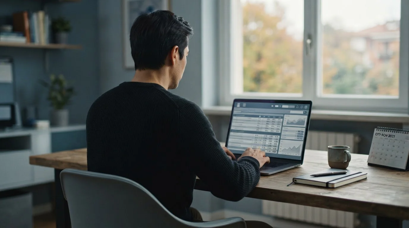 Analytischer Vergleich von Serie-A-Wettquoten am Laptop