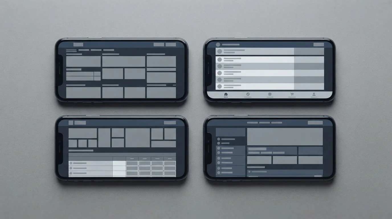 Mehrere Smartphones mit verschiedenen Wett-Apps im systematischen Vergleich