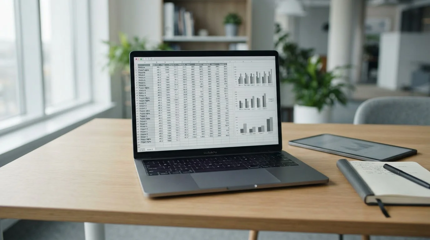 Laptop zeigt Vergleichstabelle verschiedener Wettanbieter